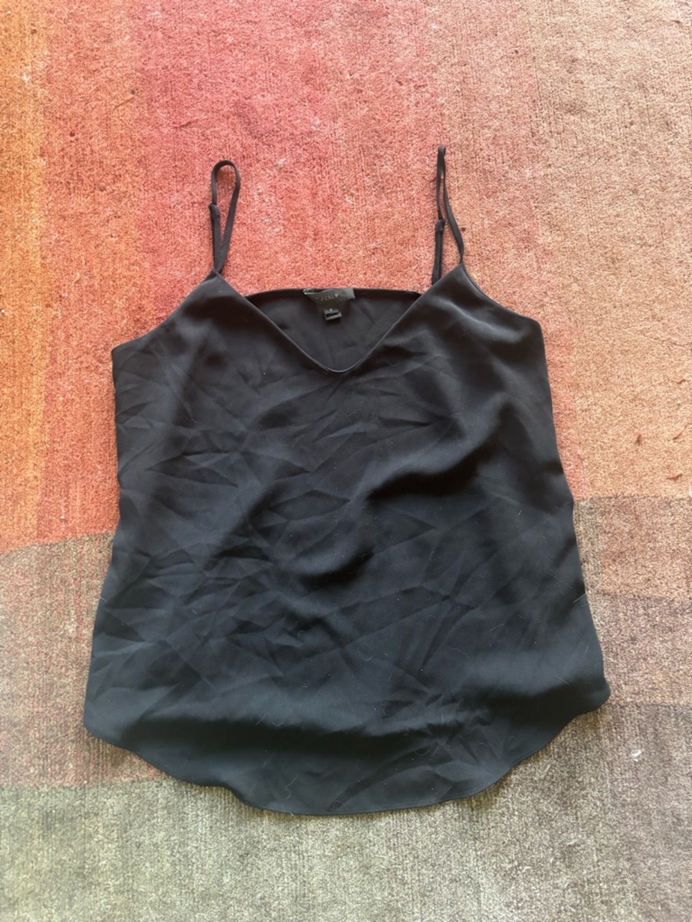 J. Crew V-Neck Black Cami Top - Sz 6
